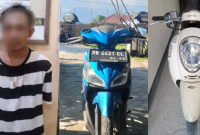 Kolase : terduka pelaku dan barang bukti yang diamankan.