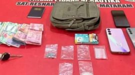 Barang bukti yang berhasil diamankan Polresta Mataram. Foto: Humas Polresta Mataram.