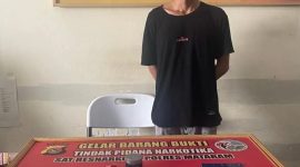 Terduga PB yang menyimpan sabu di wadah bekas minyak rambut. foto :Ist