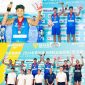 Kolase Sofyan Rachman Efendi ,NTB bersama Bintang Akbar dari Jawa Timur pada Kejuaraan Dunia Volley Ball World Beach Pro Tour 2024, yang diselenggarakan di China (Mamiq Sahaya)