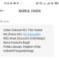 Tangkapan layar Broadcast SMS Telkomsel Mataram.