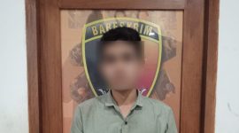 Terduga pelaku pencurian dengan kekerasan (curas), OB (20), warga Kelurahan Karang Pule Kecamatan Sekarbela, Kota Mataram ditangkap Tim Resmob Polresta Mataram di Gili Trawangan, Jumat (31/05/2024). (Polresta Mataram)