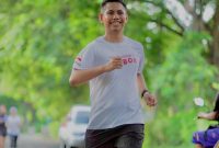 Abdul Ali Mutammima Amar Alhaq, Anggota Komunitas Lari Runjani Lombok. Foto (doc.pribadi Amar).