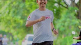 Abdul Ali Mutammima Amar Alhaq, Anggota Komunitas Lari Runjani Lombok. Foto (doc.pribadi Amar).