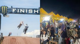 Kolase MXGP dan pelaku UMKM. Foto Mamiq Sahaya