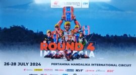 Para juara Asia Road Race Championship (ARRC) seri 4  di Sirkuit Mandalika Lombok, 26-28 Juli 2024. Foto (ist/DEDISHD).