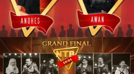 Grand Final NTB Idol yang berlangsung di Ballroom Balai Pelatihan Vokasi dan Produktivitas (BPVP) Lombok Timur Desa Lenek Daya, Kecamatan Lenek, Sabtu (20/07/2024). Kolase oleh (Mamiq Sahaya)