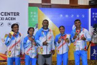 Atlet cabang olahraga (cabor) Dayung asal Papua Barat hingga saat ini berhasil meraih 3 medali emas dan 1 medali perunggu dalam lomba yang diadakan di Aceh. Foto (Infopublik)