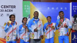 Atlet cabang olahraga (cabor) Dayung asal Papua Barat hingga saat ini berhasil meraih 3 medali emas dan 1 medali perunggu dalam lomba yang diadakan di Aceh. Foto (Infopublik)