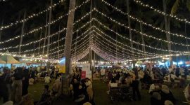 Suasana kemeriahan Senggigi Sunset Jazz 2024. Sabtu (05/10/2024). Foto: Dispar Lobar