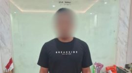 Pria inisial HD (42), Terduga pengedar narkotika. Foto (Humas Polresta Mataram).
