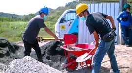 Penggunaan FABA untuk Pembangunan Pendidikan, Ekonomi, dan Infrastruktur Desa. Foto (PLN NTB)
