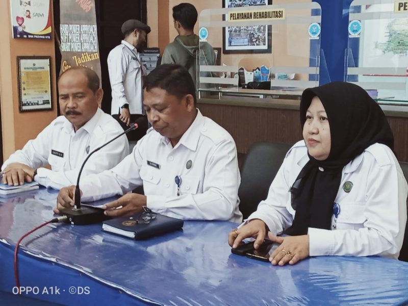 Badan Nasional Narkotika Provinsi NTB saat gelar jumpa pers, Senin (30/12/2024) Foto Dedi Suhadi