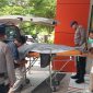 Korban Puput (30),  wisatawan  asal Wonogiri, Jawa Tengah saat dibawa ke Puskesmas Nipah. Foto (Doc.Istimewa).