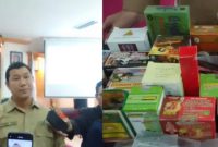 Yosef Dwi Irwan Prakasa, Kepala BBPOM di Mataram saat memberikan keterangan pers intensifikasi pengawasan obat dan makanan jelang Nataru 2025. (Kolase)