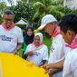 Keseruan para peserta mengikuti games Outbound dari operator Edelweiss. Senin (23/12/2024). Foto (Doc. Istimewa).