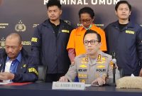 Potret tersangka kasus pembunuhan artis Sandy Permana, Nanang ‘Gimbal’ . (Dok. Konferensi Pers Polda Metro Jaya)