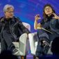 Wamen Dikti Stella Christie (kanan) saat bersama CEO NVIDIA, Jensen Huang. (Instagram.com/@prof.stellachristie)