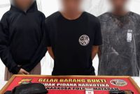 Tiga Terduga Pengedar dan Penyalahguna Narkoba Diamankan Satresnarkoba Polresta Mataram. Foto (Humas Polresta Mataram).