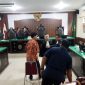 Sidang Perdana IWAS alias Agus Buntung digelar di Pengadilan Negeri Mataram pada Kamis 16 Januari 2025. Foto (Dedi Suhadi)