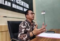 Juru bicara Pengadilan Negeri Mataram, Lalu Muhamad Sandi Ramaya. Foto (Dedi Suhadi)
