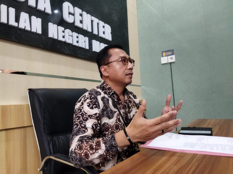 Juru bicara Pengadilan Negeri Mataram, Lalu Muhamad Sandi Ramaya. Foto (Dedi Suhadi)