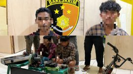 Dua remaja pelaku pencurian berhasil berhasil diringkus Tim Polsek Sape Bima beserta barang bukti. Pelaku mengaku membobol rumah tukang kayu karena tuntutan gaya hidup foya-foya dan membeli miras. Foto (Doc.Ist)