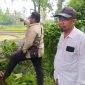 Lurah Denggen Timur, Jamaludin, S.HI, saat melihat langsung pembukaan jalan. Foto (Doc.Istimewa).