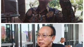 Foto: Kepala Bagian Operasional Topotel Hotel  & Resort yang juga operator Hotel Aruna Senggigi, Rudin dan Owner Hotel Lombok Astoria,  Hendro Nyoman. Foto (Dedi Suhadi)