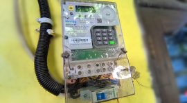 Gambar kWh meter Prabayar milik pelanggan PLN. Foto (SAHAYA)