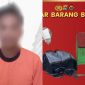 Kolase Terduga F beserta  barang bukti brankas.