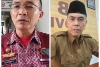 Kolase Kepala Biro Hukum Setda provinsi NTB, Lalu Rudy Gunawan bersama Kepala Dinas Kominfotik NTB Yusron Hadi. (Doc.Ist)