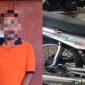 Kolase terduga pelaku  bersama barang bukti.