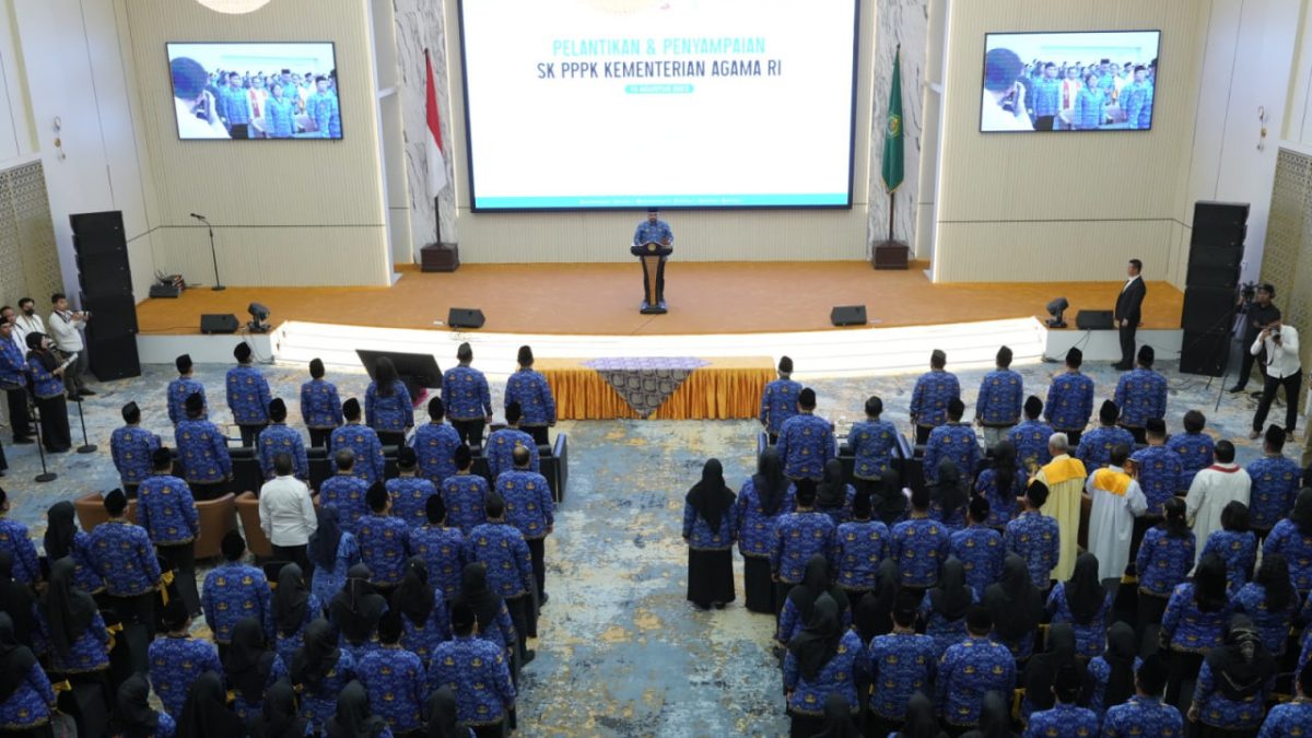 Foto Pelantikan P3K. Sumber Kementerian Agama RI