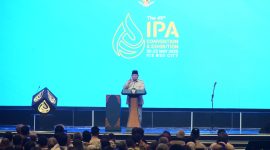 Dalam ajang The 49th Indonesia Petroleum Association Convention and Exhibition (IPA Convex) 2025 di ICE BSD, Tangerang pada Rabu (21/5), Presiden Republik Indonesia, Prabowo Subianto menyampaikan bahwa RI memiliki sumber daya gas yang cukup besar. Potensi ini perlu dioptimalkan untuk mewujudkan swasembada energi dan memperkuat agenda transisi energi nasional. Foto (Doc. PLN)