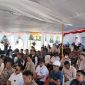 Pelaksanaan Groundbreaking Gudang Pangan Polri yang digelar bersamaan dengan Panen Raya Serentak di Kecamatan Moyo Utara, Kabupaten Sumbawa, Nusa Tenggara Barat (NTB), Kamis (5/6). Kegiatan ini turut terhubung secara virtual dengan Presiden Republik Indonesia dan Kapolri, menandai langkah nyata dalam memperkuat ketahanan pangan nasional. Foto (PLN NTB)