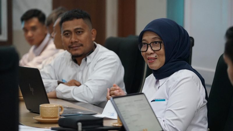 General Manager PLN UIW NTB, Sri Heny Purwanti saat membahas pengembangan energi hijai kepada Gubernur NTB. Foto (Humas PLN NTB).