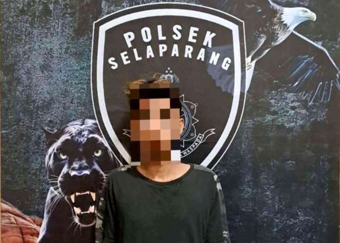 Terduga Pelaku Pencurian LF (24), warga Karang Baru, Kecamatan Selaparang, Kota Mataram. Foto (Polresta Mataram)