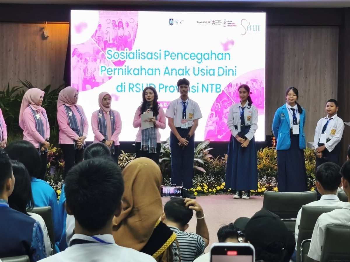Ibu Wakil Presiden,  Selvi Gibran Rakabuming saat diskusi pencegahan pernikahan anak di RSUD Provinsi NTB, Rabu 11 Juni 2025. Foto (Doc.Ist)