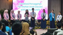 Ibu Wakil Presiden,  Selvi Gibran Rakabuming saat diskusi pencegahan pernikahan anak di RSUD Provinsi NTB, Rabu 11 Juni 2025. Foto (Doc.Ist)