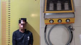 Kolase terduga pelaku pencurian bersama barang hasil curian. Foto (Polresta Mataram).