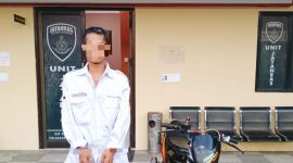 Terduga pelaku pencurian MM (30), warga Kecamatan Sekarbela, Kota Mataram. Foto (Humas Polresta Mataram).