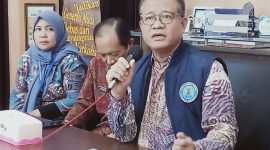 Kepala BNN NTB, Marjuki saat konferensi pers, Selasa 14 Juli 2025. Foto (Dedi Suhadi/gontb).