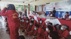 Kepolisian Daerah (Polda) NTB amankan 45 Tersangka Kasus Narkoba. Foto (Dedi Suhadi/gontb).