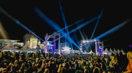 Kemeriahan Festival Pesona Dana Mbojo yang digelar pada 10–12 Juli 2025 di Halaman Kantor Bupati Bima. Foto (PLN NTB).