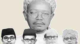 Foto: Lima Ulama Al-Washliyah dan Pejuang Kemerdekaan Republik indonesia: (1).Syekh. Hasan Ma'sum (2).H. Ismail Banda (3).H. Abdurrahman Syihab (4).H.M. Arsyad Thalib Lubis (5).H. Yusuf Ahmad Lubis.