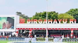 Foto suasana pelaksanaan Upacara Peringatan Detik-Detik Proklamasi di Istana Merdeka, Minggu (17/08). (Foto: BPMI Setpres)