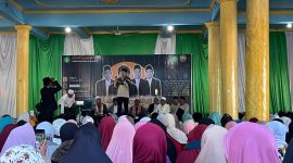 Penuh Khidmat: Pelaksanaan Kegiatan Maulid Muhammad SAW di Pondok Pesantren Al-Mujahidin Dusun Kemuning, Desa Banyu Urip, Kecamatan Gerung, Lombok Barat. Minggu (21/09/2025).