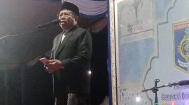 Bupati Lombok Barat, H. Lalu Ahmad Zaini (Laz), saat membuka Musabaqah Tilawatil Qur’an (MTQ) XXXI Tingkat Kecamatan Kuripan, Kabupaten Lombok Barat. Jumat 26 September 2025. Foto (Ramli/gontb)