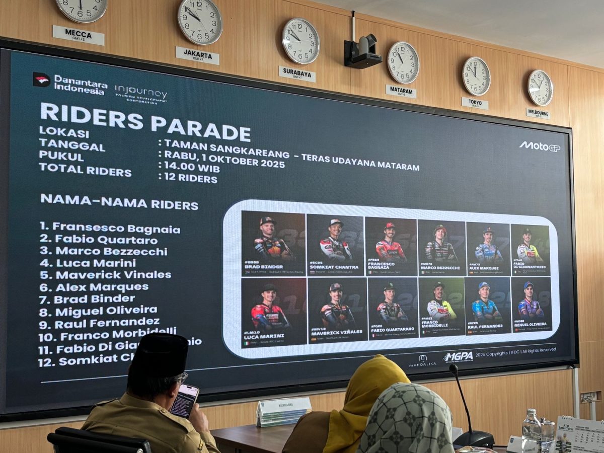 Persiapan pelaksanaan gelaran MotoGP di Sirkuit Mandalika yang berlangsung 3 - 5 Oktober 2025. Foto (Dedi Suhadi/BERBAGI News).